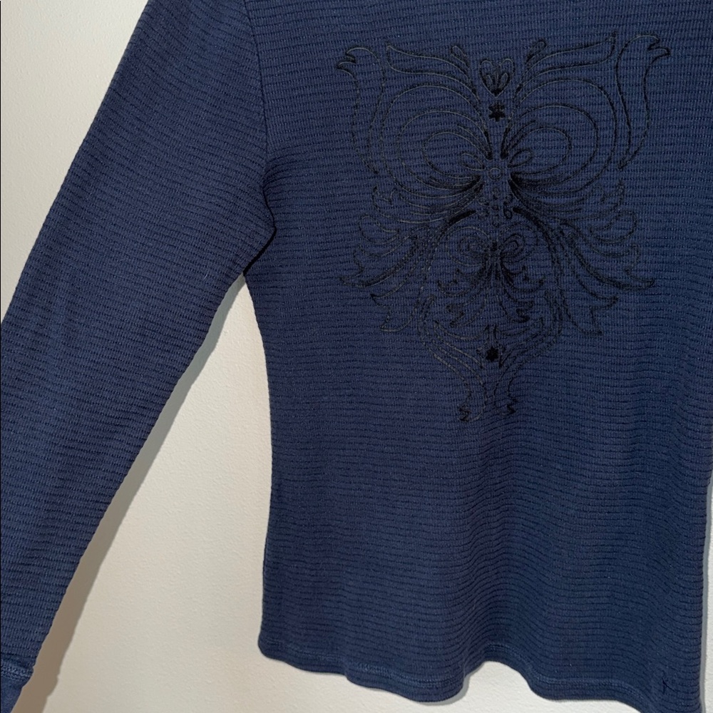 Danskin Active Striped Graphic Long Sleeve Shirt - Picture 3 of 4